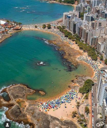 Apt Centro 50 M Mar, Wi-Fi, Completo, Local Top Guarapari Dış mekan fotoğraf